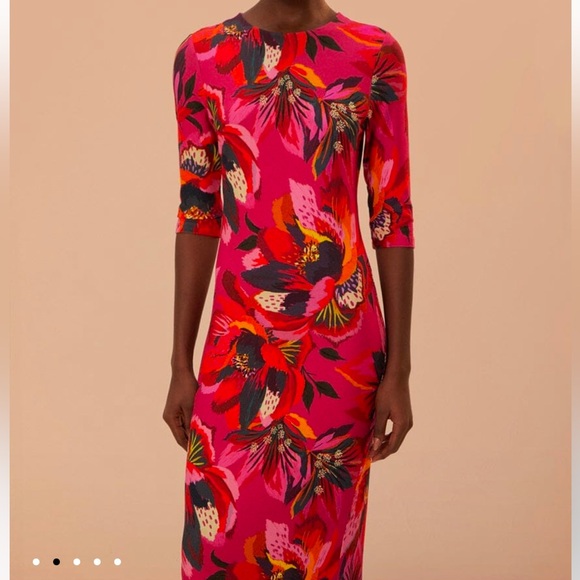 FARM Rio Dresses & Skirts - FARM RIO‼️‼️Colorful Flowers Jersey Midi Dress